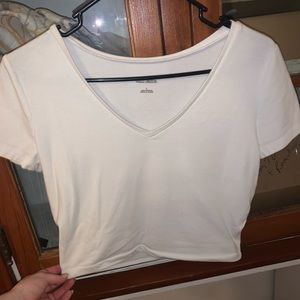 white v-neck wild fable tee